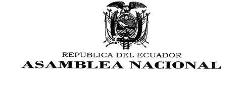 Asamblea Nacional Republica del Ecuador Derecho