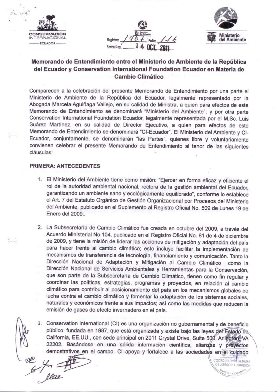 Conservation International Comisión Permanente Pacífico del Sur 